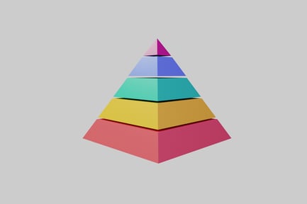 Preview: Colorful pyramid hierarchy diagram