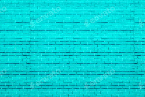 Preview: Blue bricks pattern on wall for abstract background.
