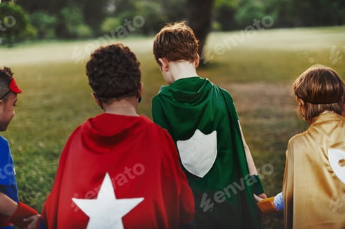 Preview: Superhero Kids Aspirations Fun Outdoors Concept