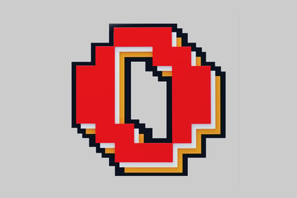 Preview: Pixel o letter for business