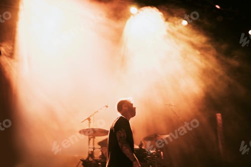 Preview: Rock band playing a small live show