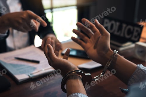 Preview: Police officers pointed to the handcuffs of offenders and talked about the offense