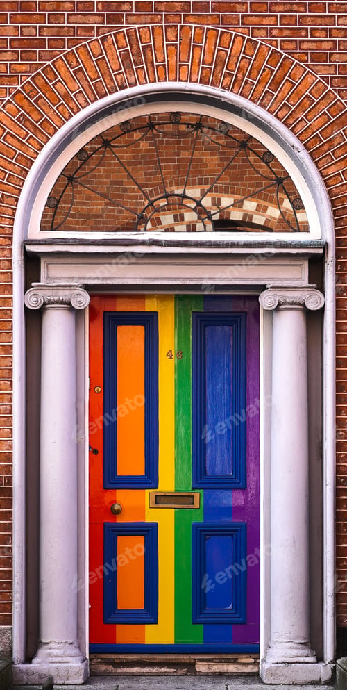 Preview: colored door in Dublin Ireland