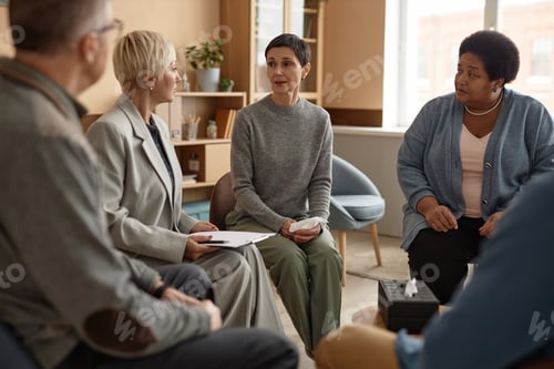 Preview: Mature Woman Talking to Female Psychologist