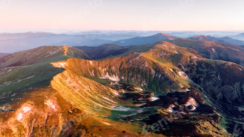 Preview: Panorama of Chornohirsky range in Ukrainian Carpathians