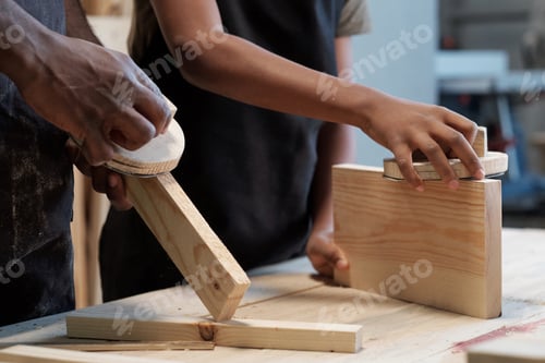 Preview: Father and Son Working with Wood