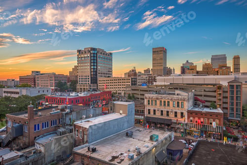 Preview: Memphis, Tennesse, USA Overlooking Beale Street