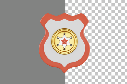 Preview: Police Badge 3D Icon