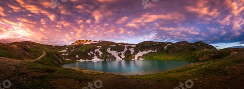 Preview: Magenta Sunset Sky at Lake Como - Poughkeepsie Pass, San Juan Mo