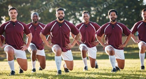 Preview: Rugby, racial activism or team take a knee in solidarity or support for a match, game or sports mat