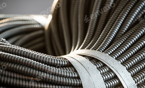 Preview: Huge bunch of metal flexible shield tubes