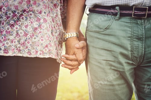 Preview: Olderly Couple Happiness Romantic Holding Hand Concept