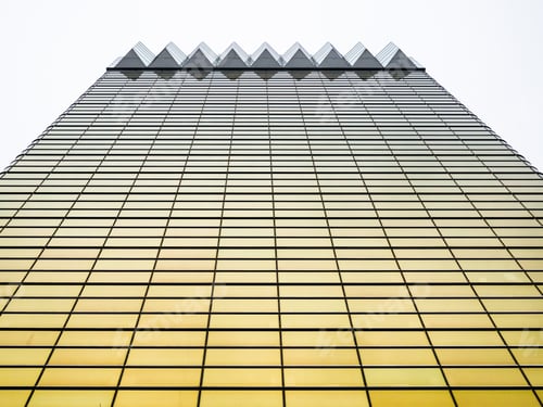Preview: Low angle shot of a high-rise building in Tokyo, Japan