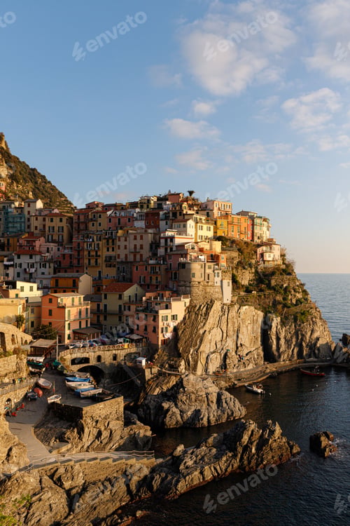 Preview: Vertical shot of the Cinque Terre National Park Italy stunning coastal scenery
