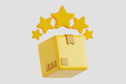 Preview: 3D Cartoon Product Review Delivery Asset