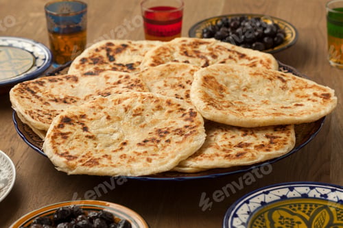 Preview: Traditional Moroccan pancakes for breakfast breakfast