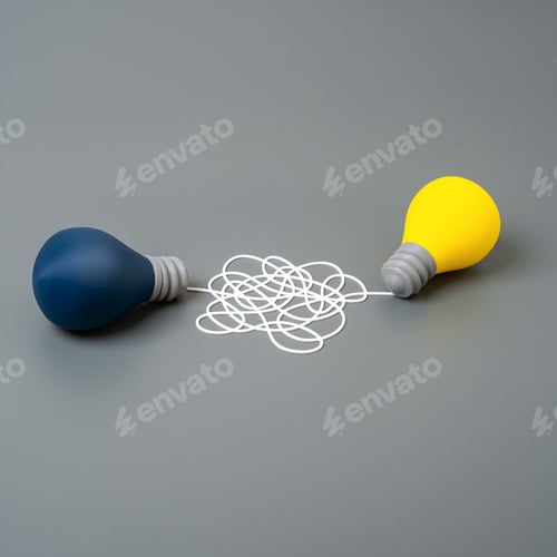 Preview: The thorny path from outline to idea. Creative challenges, innovation journey, difficult process