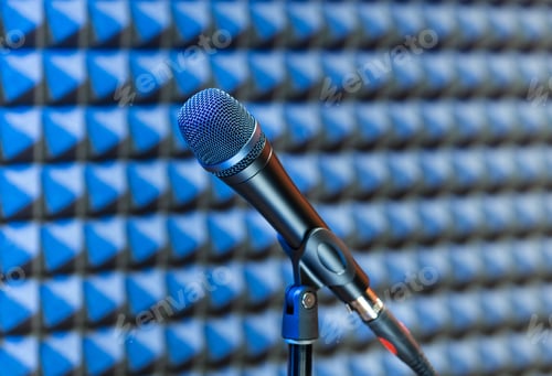Preview: Microphone in a recording studio
