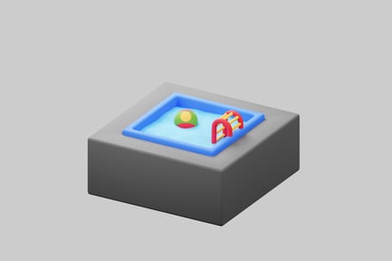 Preview: Miniature pool with ball ladder