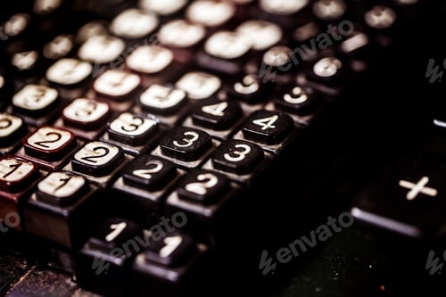 Preview: Old Vintage Antique Metal Calculator