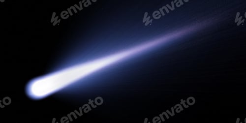 Preview: Comet, falling star trail