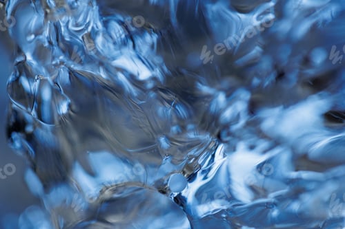Preview: Macro shot of the details of ice texture