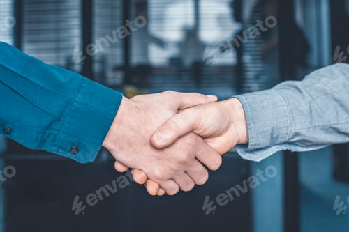 Preview: Close up of two business men shaking hands