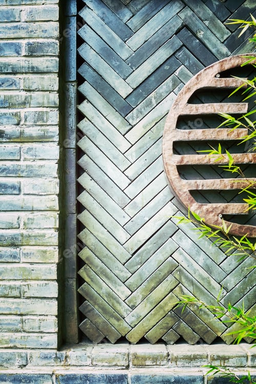 Preview: Close up picture of an old oriental wall.
