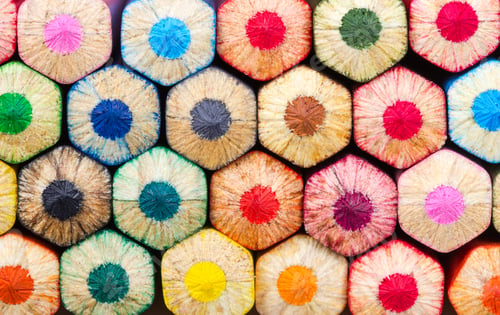 Preview: Background of colored pencils
