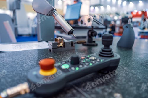 Preview: Quality control measurement probe. Metalworking CNC milling mach