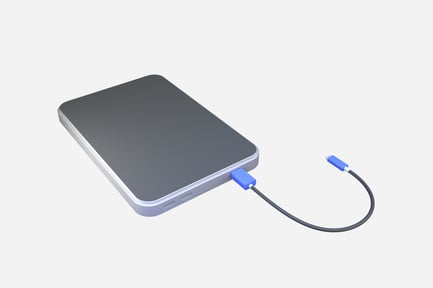 Preview: External SSD 3D Illustration