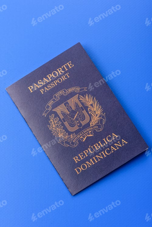 Preview: Dominican republic passport, visa for international travel and vacation. Dominican passport