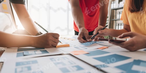 Preview: Graphic designers creative drawing website ux app development and application for mobile phone in