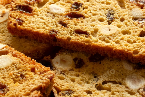 Preview: Crispy biscuits with fruit. Italian biscotti.