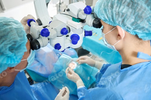 Preview: Doctor and assistant doing laser vision correction operation