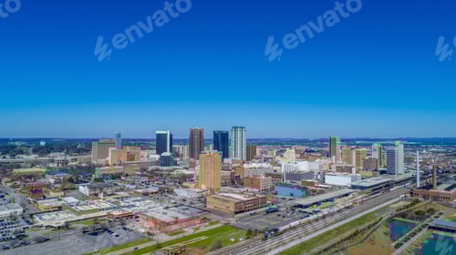 Preview: Birmingham, Alabama skyline on a sunny day