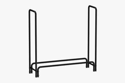 Preview: Minimalist Black Metal Firewood Rack