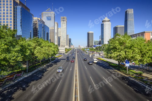 Preview: Beijing, China Cityscape In The Cbd.