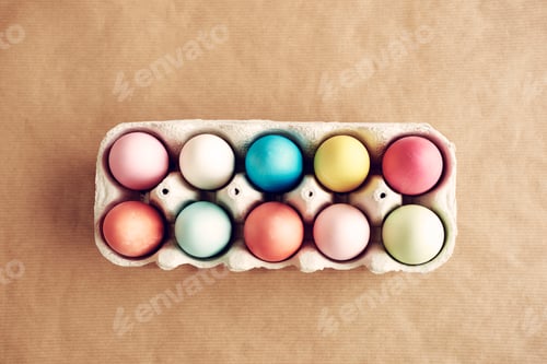 Preview: Picture of full painted egg box