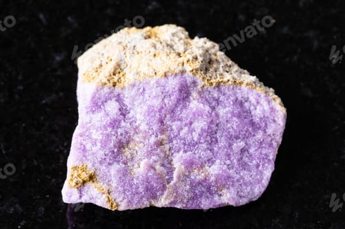 Preview: sample of raw phosphosiderite rock on black