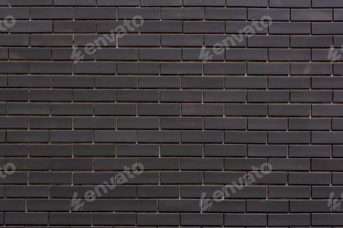 Preview: Texture black brick wall pattern for background