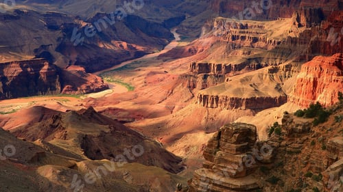 Preview: Scenic valley and mountains seen from the side