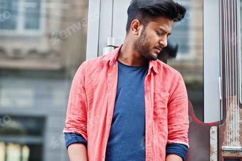 Preview: Portrait of young stylish indian man