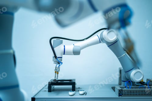 Preview: Robotics Industry Manipulating Robot Hand Arm