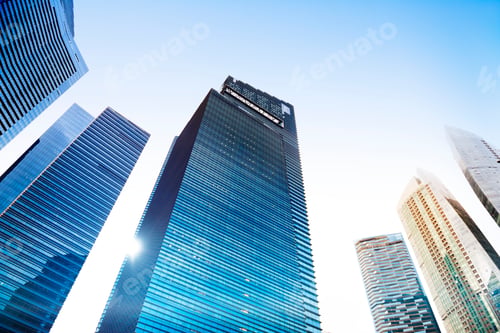 Preview: Contemporary Architecture Office Building Cityscape Personal Perspective Concept
