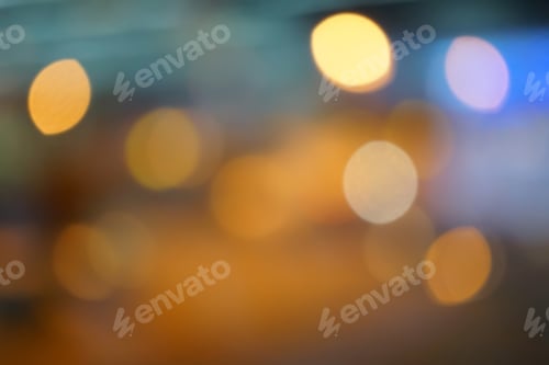 Preview: Light City Night Time In Bokeh Blur Style Background