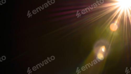 Preview: principle light hits. isolated on a black background