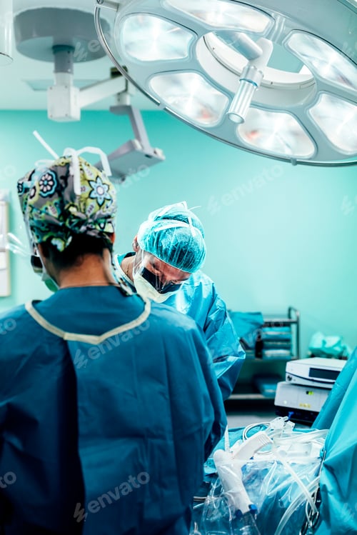 Preview: Team of Surgeons Operating.