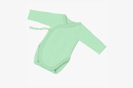 Preview: Green Gingham Onesie