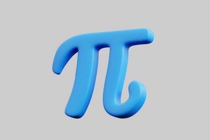 Aperçu: Symbole pi bleu clair